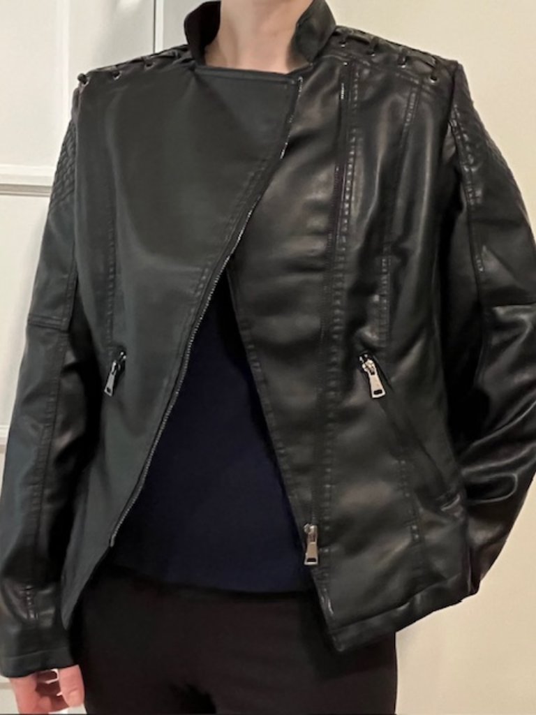 Black Vegan Leather Jacket - Nwt!